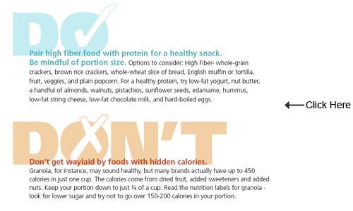 Nutrition Do's and Don'ts